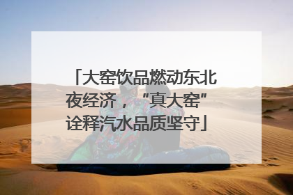 大窑饮品燃动东北夜经济，“真大窑”诠释汽水品质坚守