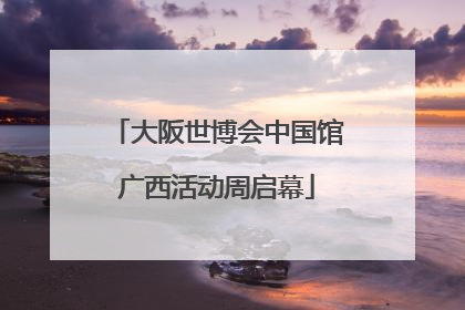 大阪世博会中国馆广西活动周启幕