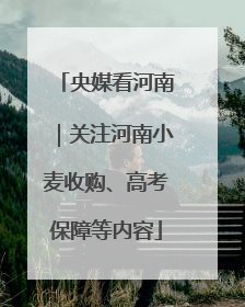 央媒看河南｜关注河南小麦收购、高考保障等内容