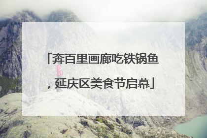奔百里画廊吃铁锅鱼，延庆区美食节启幕