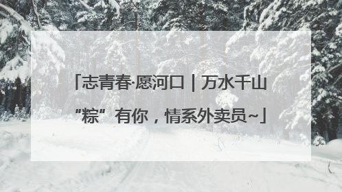 志青春·愿河口｜万水千山“粽”有你，情系外卖员~
