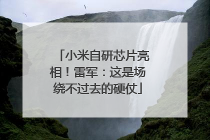 小米自研芯片亮相！雷军：这是场绕不过去的硬仗
