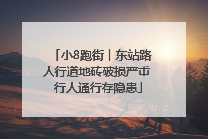 小8跑街丨东站路人行道地砖破损严重 行人通行存隐患
