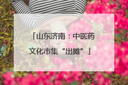 山东济南：中医药文化市集“出摊”