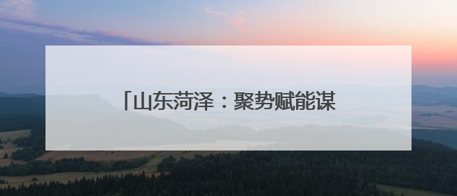 山东菏泽：聚势赋能谋发展 协同支农谱新篇