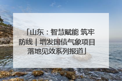 山东：智慧赋能 筑牢防线｜增发国债气象项目落地见效系列报道