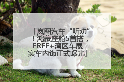 岚图汽车“听劝”！鸿蒙座舱5首搭，FREE+湾区车展实车内饰正式曝光