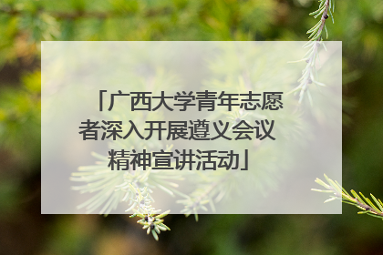广西大学青年志愿者深入开展遵义会议精神宣讲活动