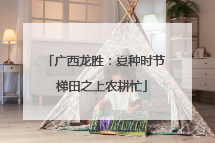 广西龙胜：夏种时节 梯田之上农耕忙