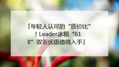 年轻人认可的“质价比”！Leader冰箱“618”双重优惠值得入手