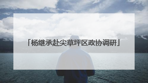 杨继承赴尖草坪区政协调研