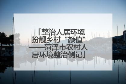 整治人居环境 扮靓乡村“颜值”——菏泽市农村人居环境整治侧记