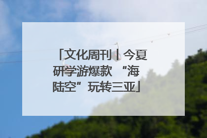 文化周刊丨今夏研学游爆款 “海陆空”玩转三亚