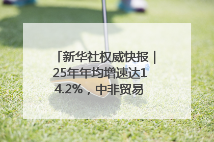 新华社权威快报｜25年年均增速达14.2%，中非贸易规模已超2万亿元