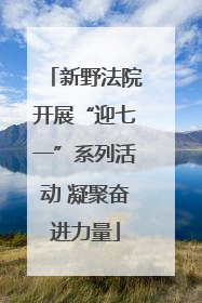 新野法院开展“迎七一”系列活动 凝聚奋进力量