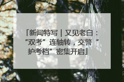 新闻特写｜又见老白：“双考”连轴转，交警“护考档”密集开启