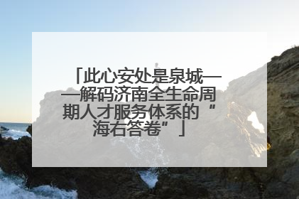 此心安处是泉城——解码济南全生命周期人才服务体系的“海右答卷”