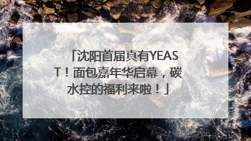 沈阳首届真有YEAST！面包嘉年华启幕，碳水控的福利来啦！