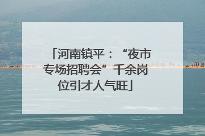河南镇平：“夜市专场招聘会”千余岗位引才人气旺