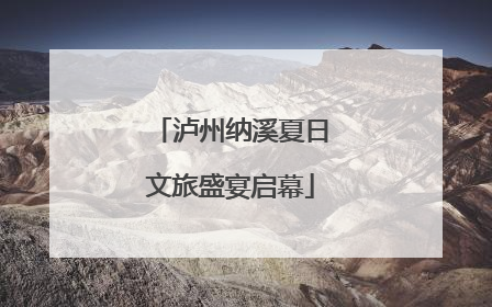 泸州纳溪夏日文旅盛宴启幕