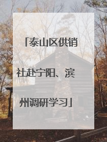泰山区供销社赴宁阳、滨州调研学习