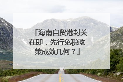 海南自贸港封关在即，先行免税政策成效几何？