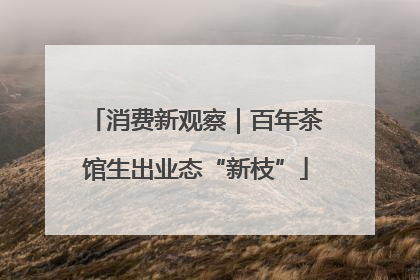 消费新观察｜百年茶馆生出业态“新枝”