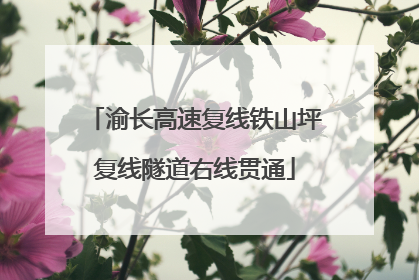 渝长高速复线铁山坪复线隧道右线贯通