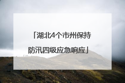 湖北4个市州保持防汛四级应急响应
