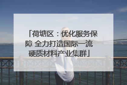 荷塘区：优化服务保障 全力打造国际一流硬质材料产业集群
