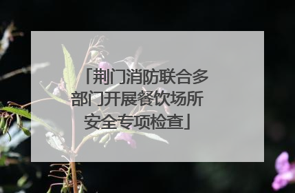 荆门消防联合多部门开展餐饮场所安全专项检查