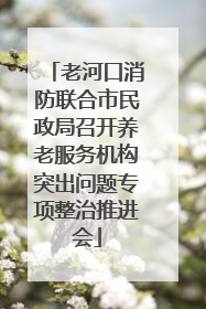 老河口消防联合市民政局召开养老服务机构突出问题专项整治推进会