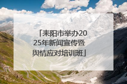 耒阳市举办2025年新闻宣传暨舆情应对培训班