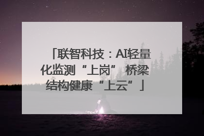 联智科技：AI轻量化监测“上岗” 桥梁结构健康“上云”