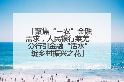 聚焦“三农”金融需求，人民银行莱芜分行引金融“活水”绽乡村振兴之花