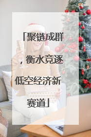 聚链成群，衡水竞逐低空经济新赛道