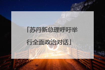 苏丹新总理呼吁举行全面政治对话