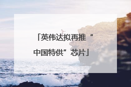 英伟达拟再推“中国特供”芯片