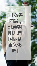 茶香四溢，北京朝阳开启国际茶香文化周