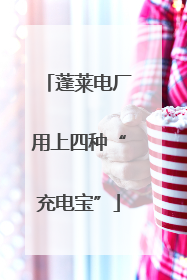 蓬莱电厂用上四种“充电宝”