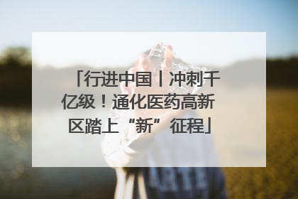 行进中国丨冲刺千亿级！通化医药高新区踏上“新”征程