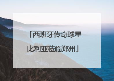 西班牙传奇球星 比利亚莅临郑州