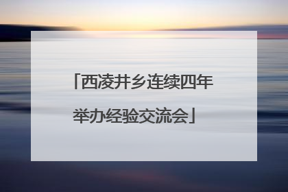 西凌井乡连续四年举办经验交流会