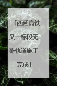 西延高铁又一标段无砟轨道施工完成