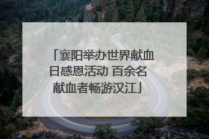 襄阳举办世界献血日感恩活动 百余名献血者畅游汉江