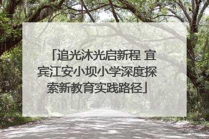 追光沐光启新程 宜宾江安小坝小学深度探索新教育实践路径