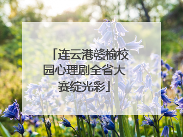 连云港赣榆校园心理剧全省大赛绽光彩