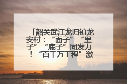 韶关武江龙归镇龙安村：“面子”“里子”“底子”同发力！“百千万工程”激活乡村新动能
