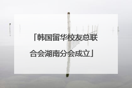 韩国留华校友总联合会湖南分会成立