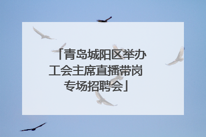 青岛城阳区举办工会主席直播带岗专场招聘会